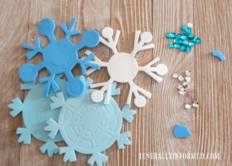 Transition Christmas decorations into cute winter decorations like this adorable wreath!