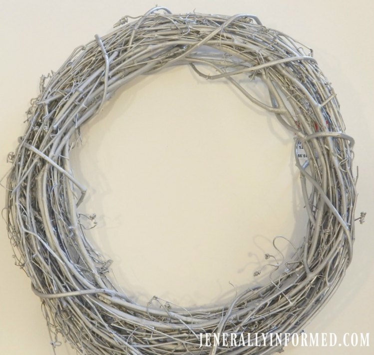 Transition Christmas decorations into cute winter decorations like this adorable wreath!