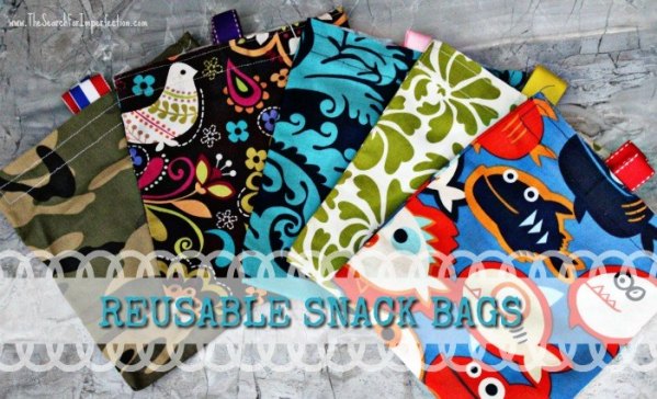Easy Homemade Reusable Snack Bags – A Simple DIY Tutorial From The Search For Imperfection.