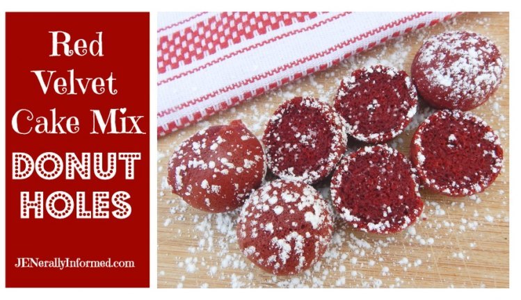 Try your hand at making these easy and delicious red velvet cake mix donut holes!