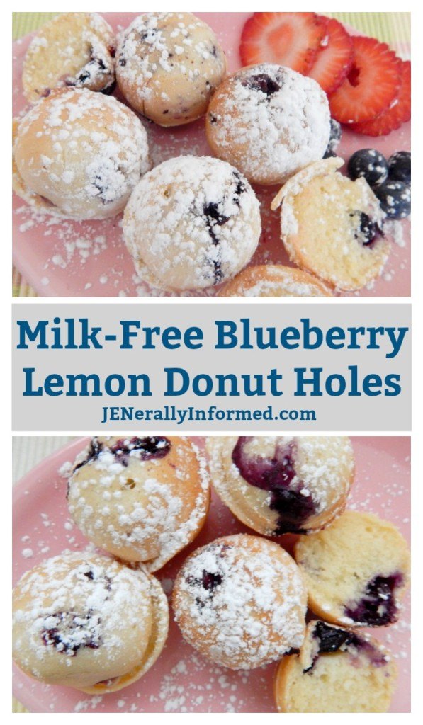 This spring try these delicious milk-free blueberry donut holes!