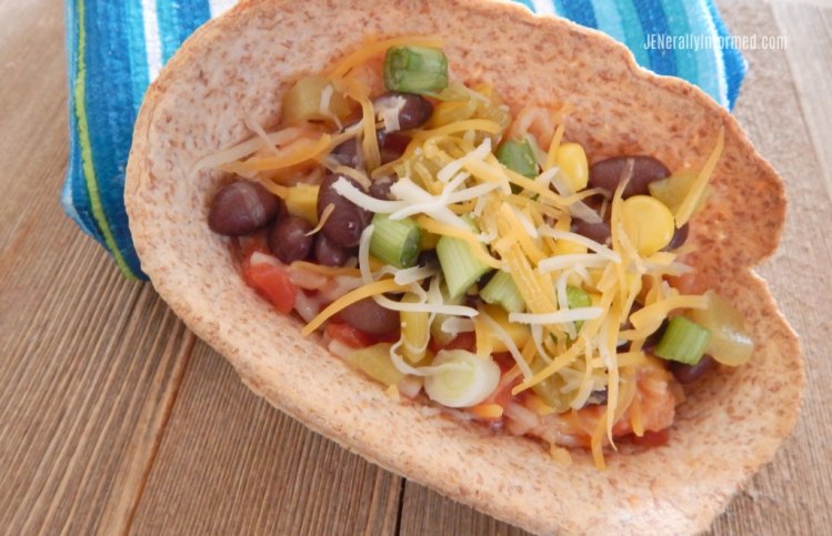 Try these deliciously easy and inexpensive to make #vegetarian taco boats!