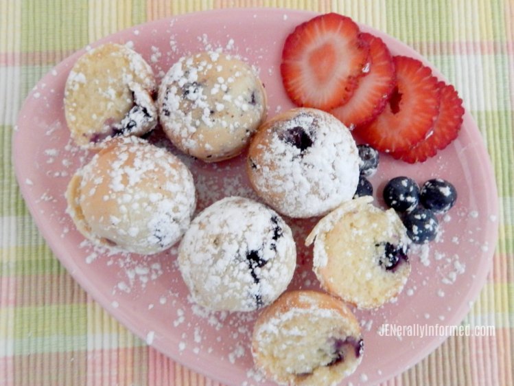 This spring try these delicious milk-free blueberry donut holes!