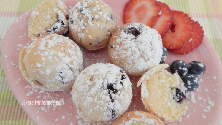 This spring try these delicious milk-free blueberry donut holes!