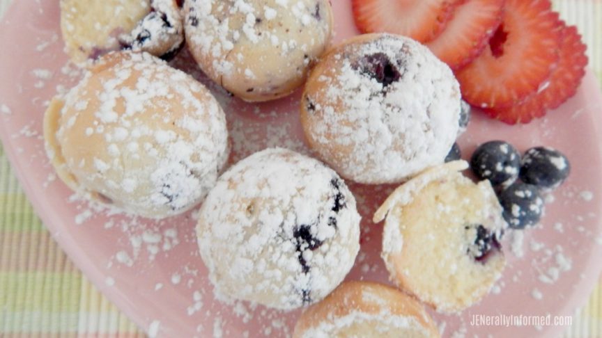 This spring try these delicious milk-free blueberry donut holes!