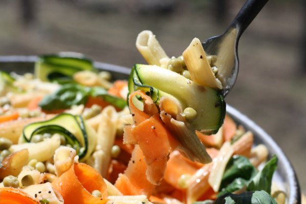 Cream Free Pasta Primavera – Healthy – Dairy Free – one dish meal from Looney For Food.