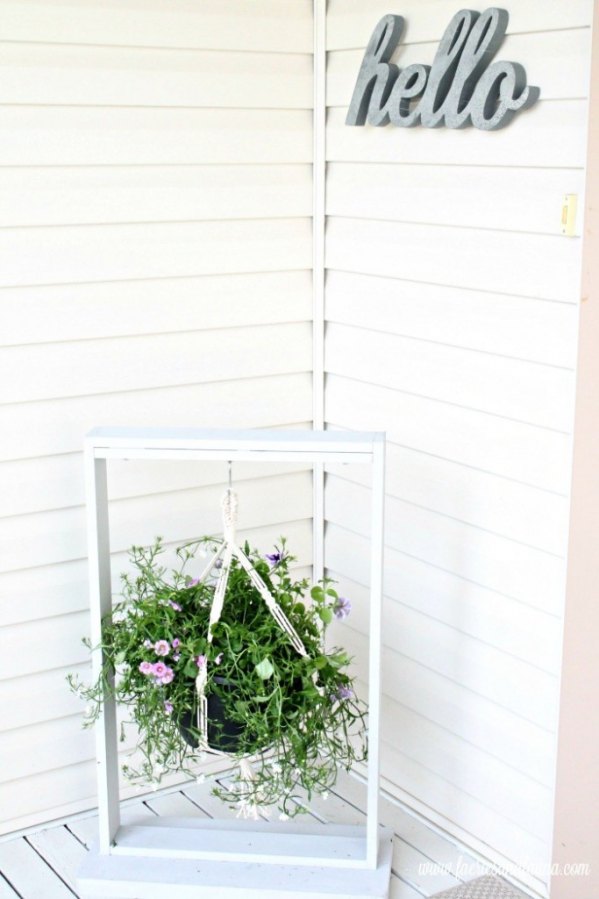 DIY Hanging Planter or Sign – Easy Woodworking Project from Of Fairies & Fauna Craft Co.