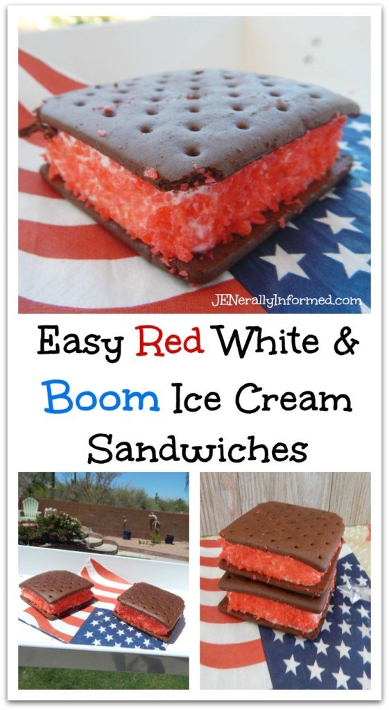 A deliciously cool summer time Americana inspired treat with a surprise!