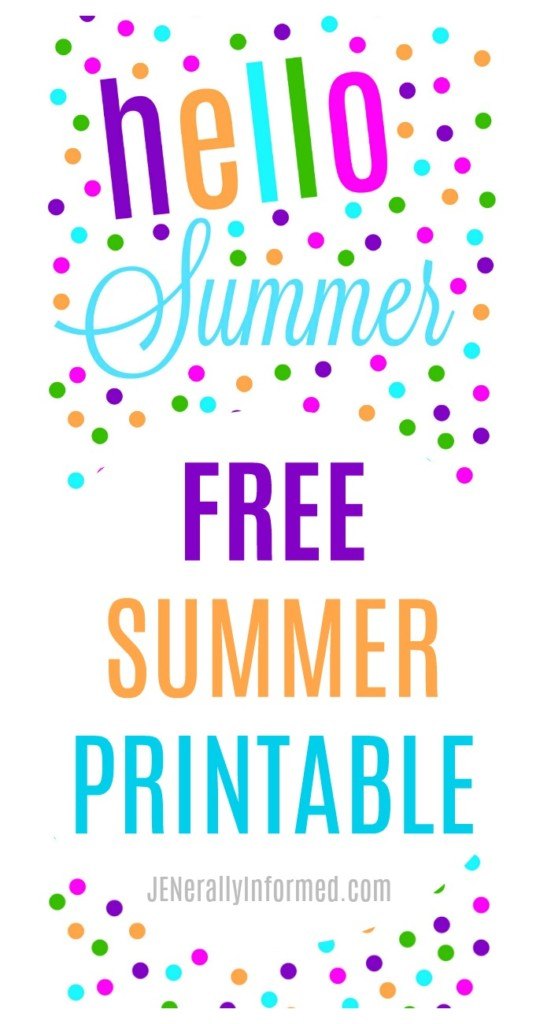 Hello summer! Grab your copy of this adorable summer printable right NOW!