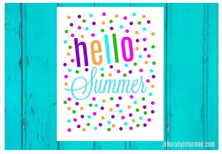 Hello summer! Grab your copy of this adorable summer printable right NOW!