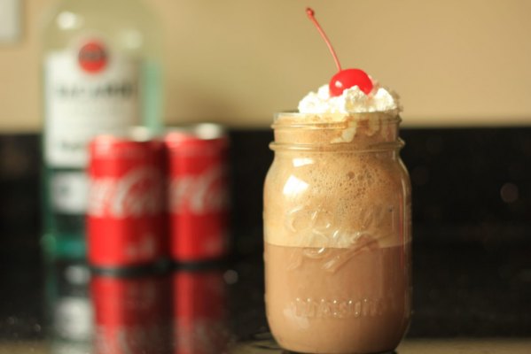 Choco- Rum and Coke Float from A Sprinkle of Joy.