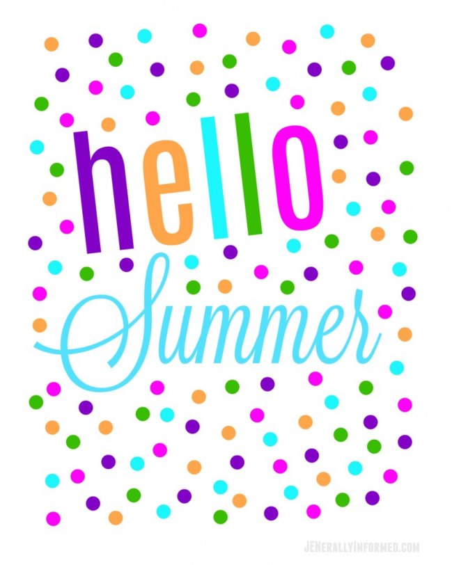 Hello summer! Grab your copy of this adorable summer printable right NOW!