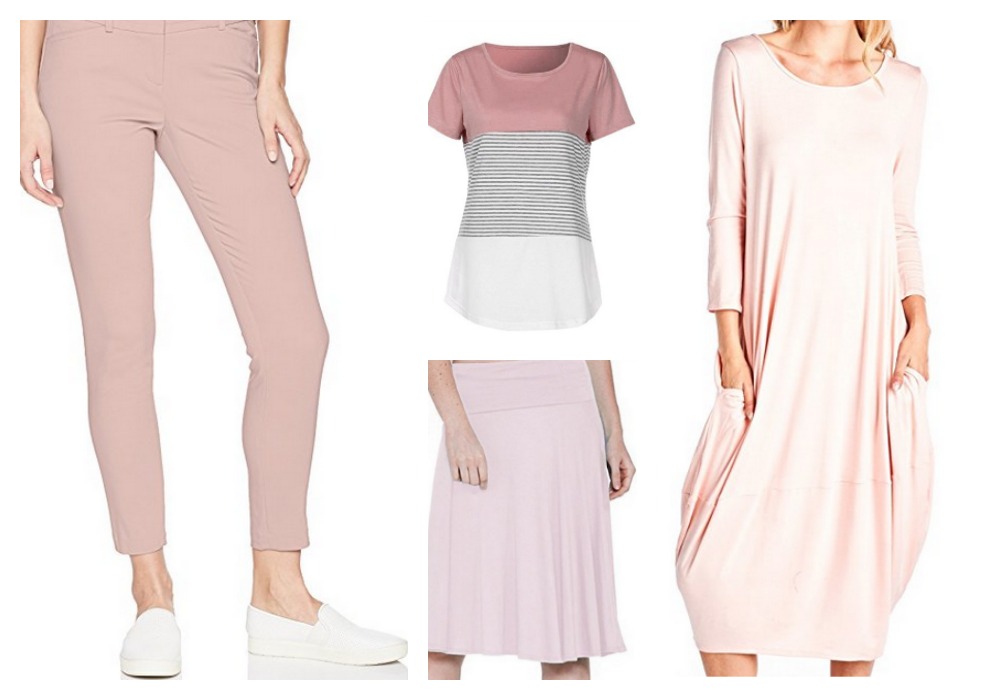 Summer 2018 on trend items. Give blush a try!