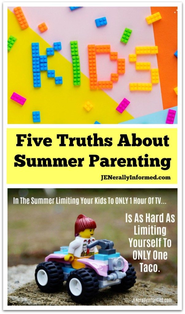 Aren't all families like this? Five summer parenting truths that might make you feel better about your own brood.