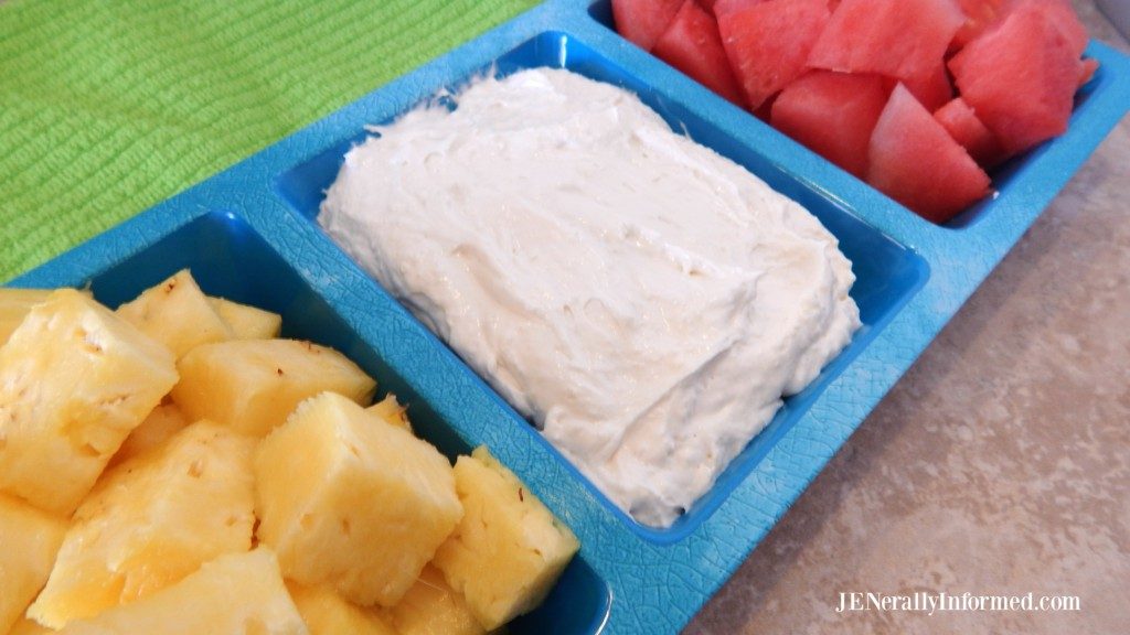 Try this deliciously easy orange creamsicle fruit dip infused with good for you essential oils!