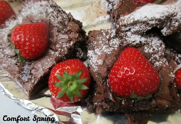 Chewy Chocolate Zucchini Brownies from Comfort Spring.