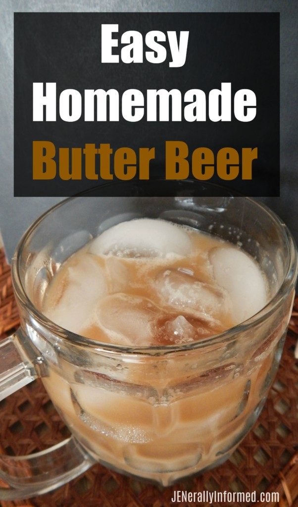 Try this recipe for homemade butter beer that is easy to make and super tasty!