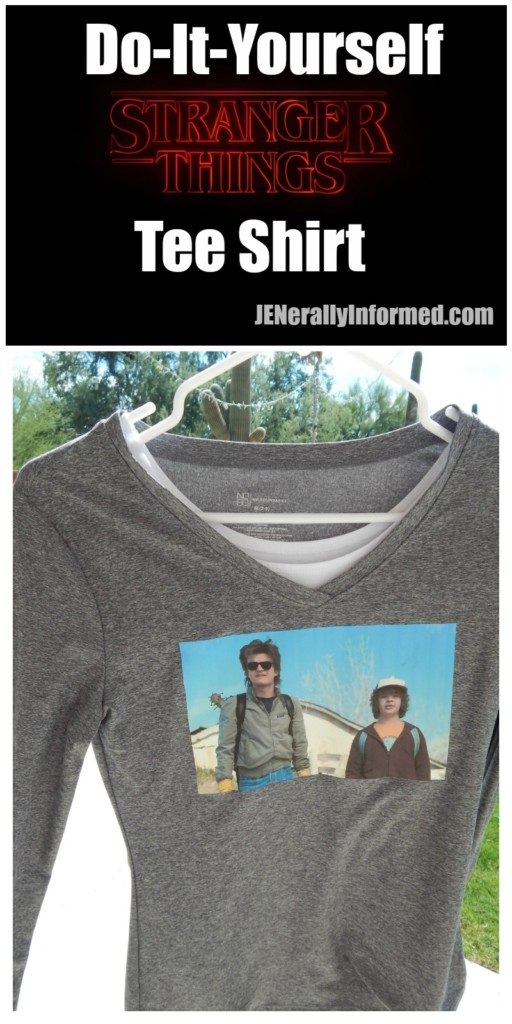 Do you love Stranger Things? Learn how to make your own DIY #StrangerThings tee shirt!
