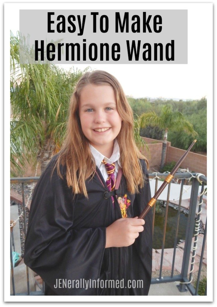 You are never going to guess what this super easy Hermione wand was made from! Learn how to make your own #HarryPotter wand!