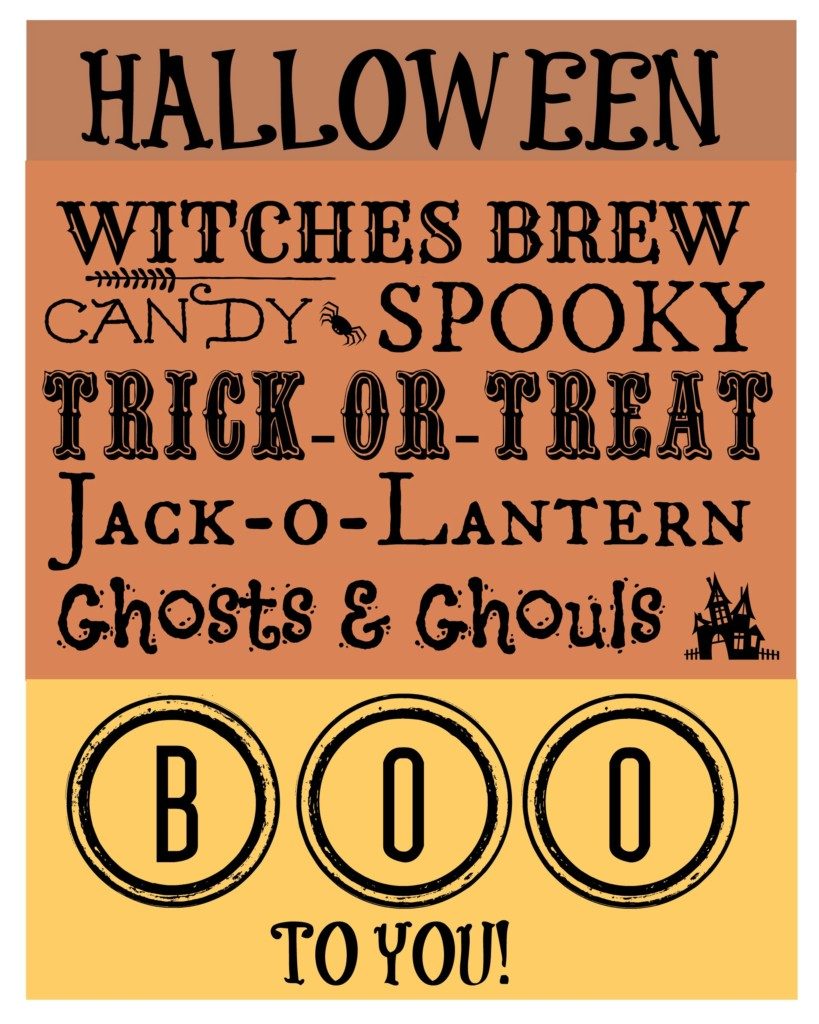 Grab this adorable #Halloween #printable and make decorating easier than saying boo!