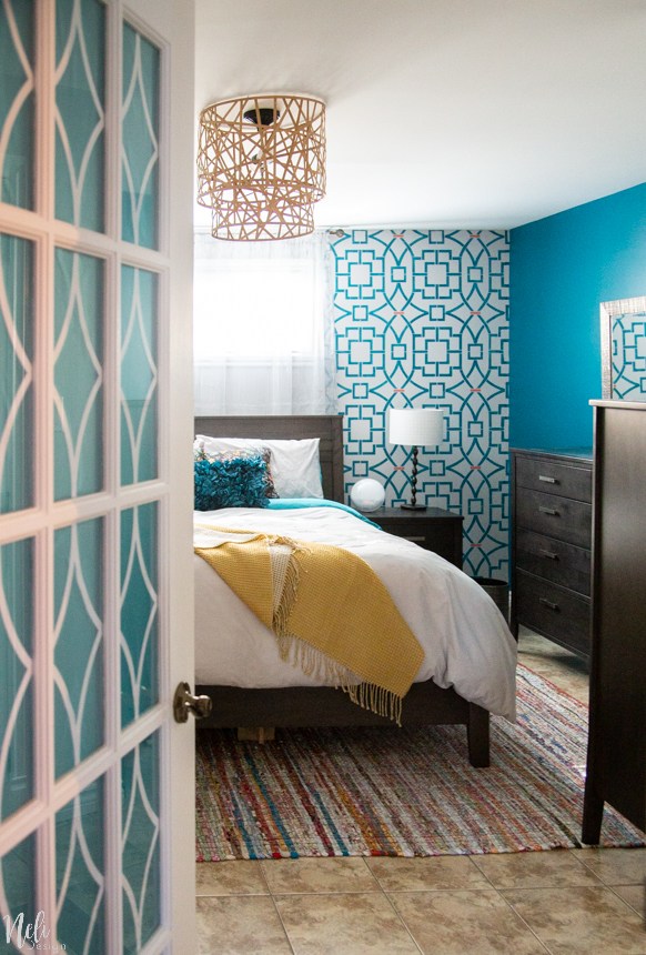 Master bedroom makeover reveal / $100 Room Challenge from Neli Design.