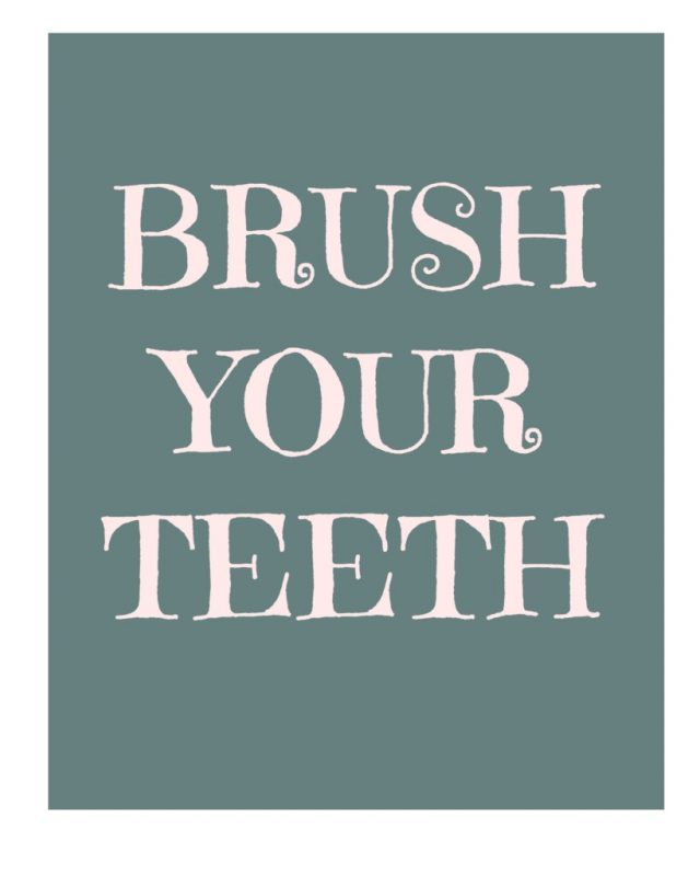 Print this Adorable Brush Your Teeth Printable NOW!