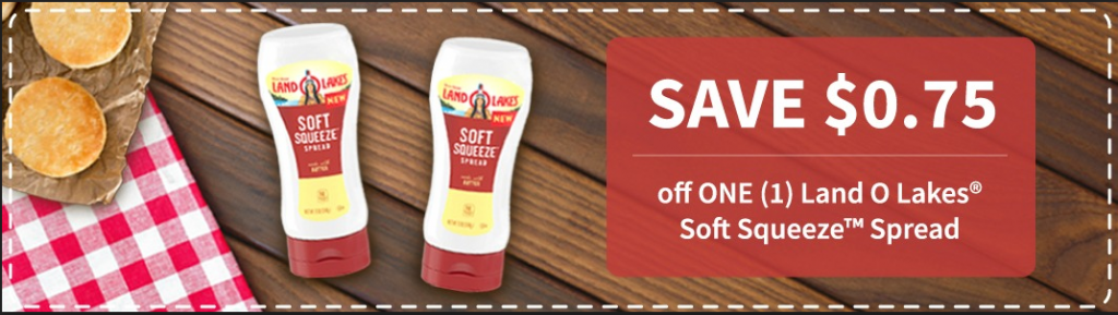 save $0.75 off ONE (1) Land O’Lakes Soft Squeeze® Spread! #EasySqueezy #ad