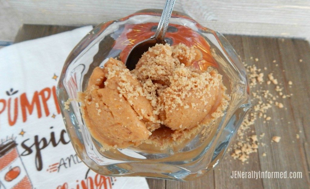 Simplify your holiday dessert making with this easy and delicious recipe for dairy-free pumpkin pie ice cream!