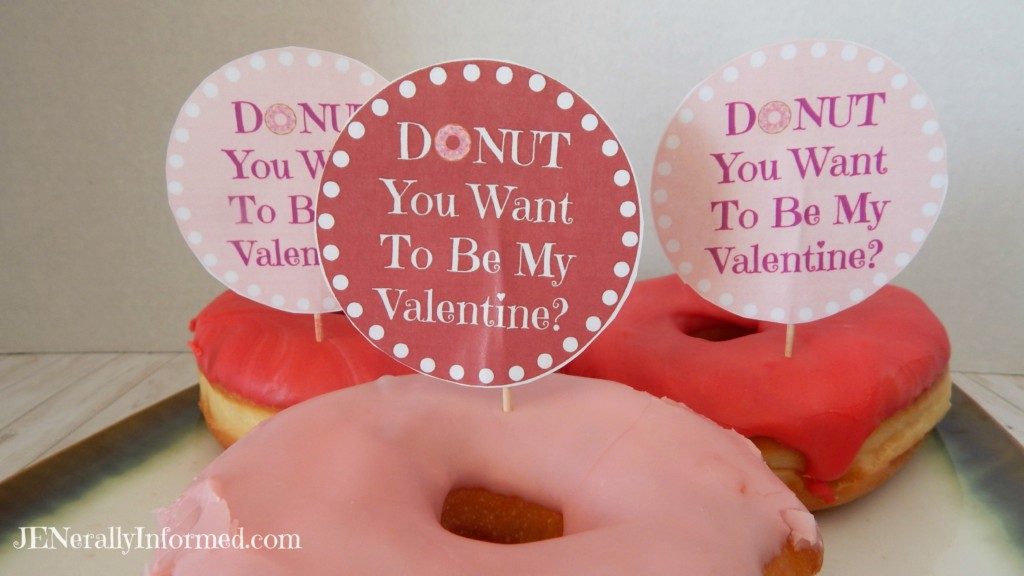 Donut Valentine's Day Printable Tags For Everyone! 