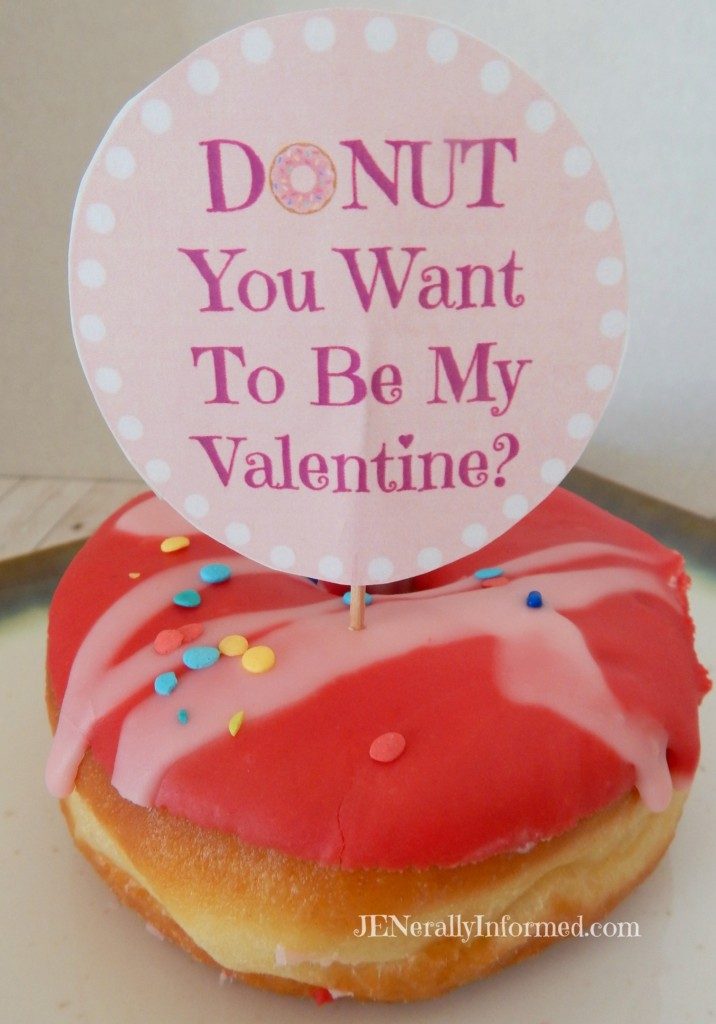 Donut Valentine's Day Printable Tags For Everyone!