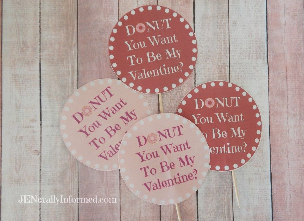 Donut Valentine's Day Printable Tags For Everyone!