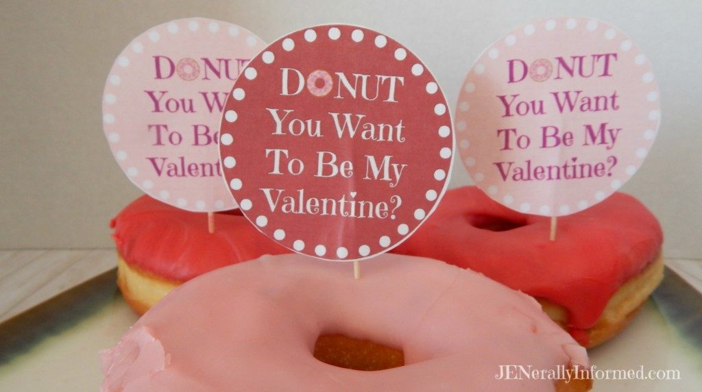 Donut Valentine's Day Printable Tags For Everyone!