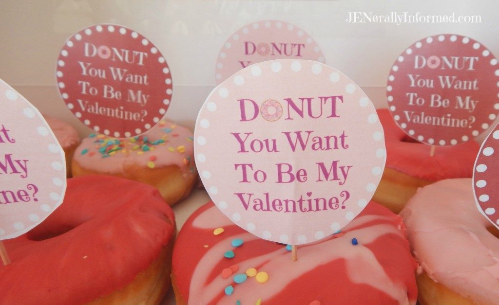 Donut Valentine's Day Printable Tags For Everyone!