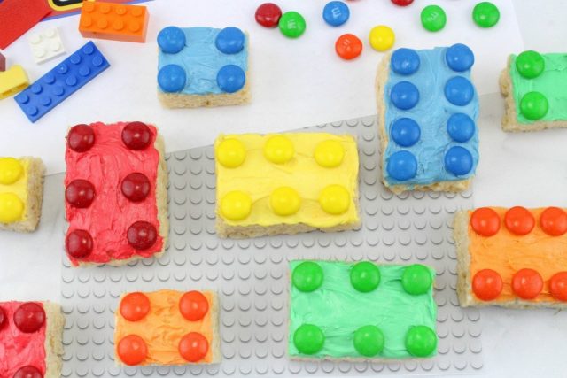 Lego Rice Krispie Treats for All the Lego Loving Builders from Confessions of a Disneyaholic Mom.