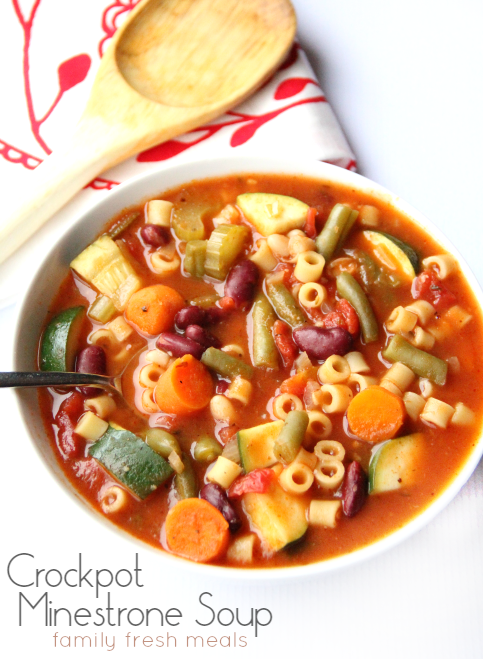 The Best Crockpot Minestrone Soup!