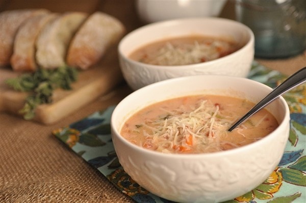 Crockpot Tomato Basil Soup!