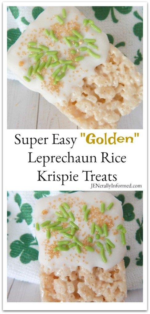 Learn how to make super easy "Golden" Leprechaun Rice Krispie treats just in time for St Patrick's day!