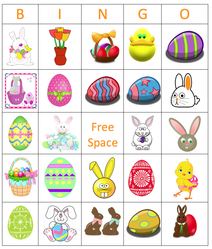 Easter Bingo from Grandma's Ideas.
