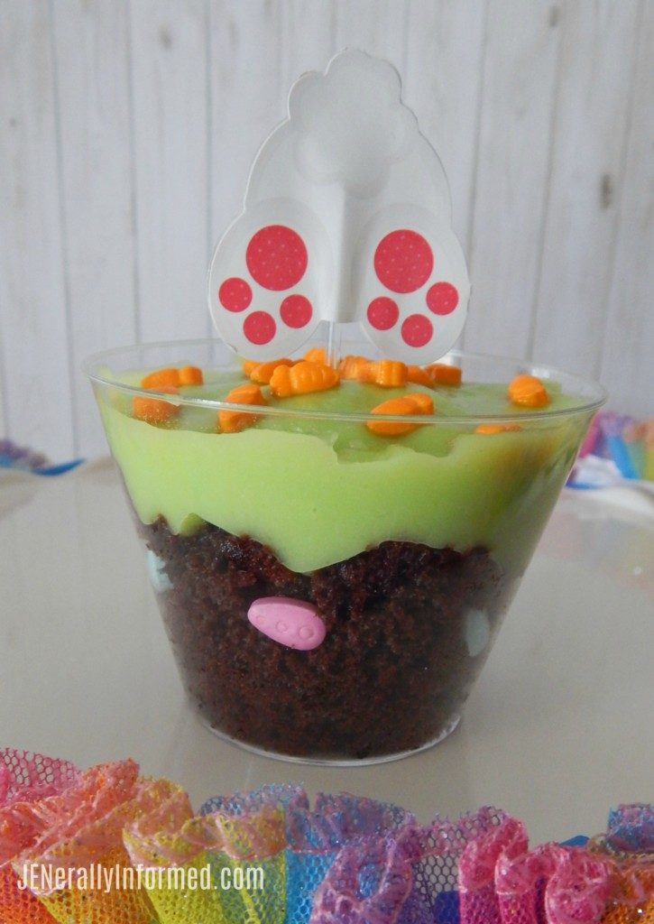 Here's how to make your own delicious Easter egg hunt in a cup treat!