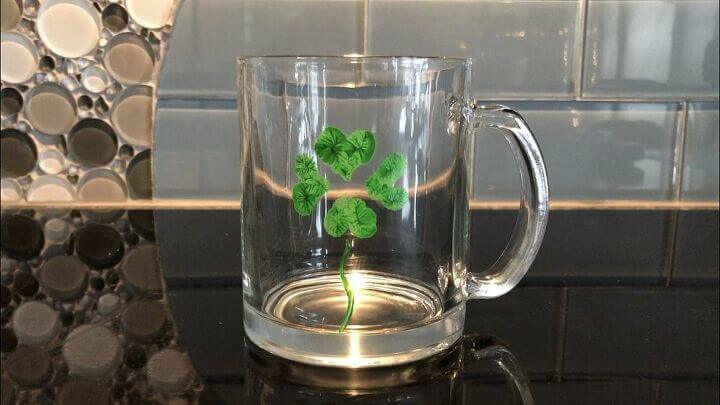 Fingerprint St. Patrick’s Day Mug from Chas Crazy Creations.