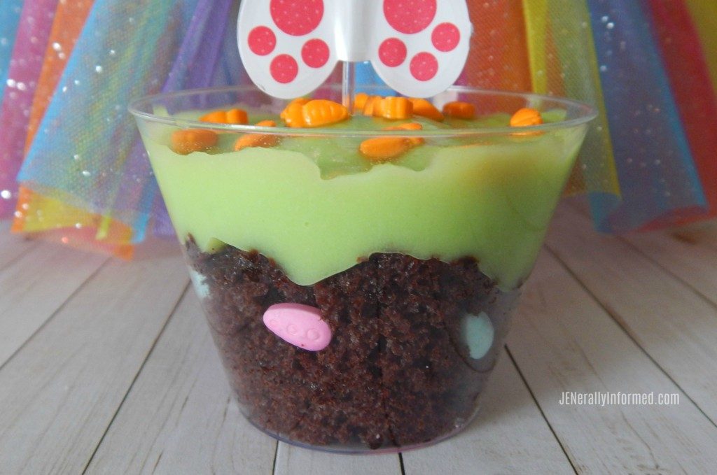 Here's how to make your own delicious Easter egg hunt in a cup treat!