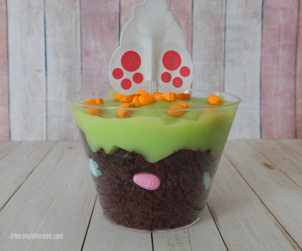 Here's how to make your own delicious Easter egg hunt in a cup treat!