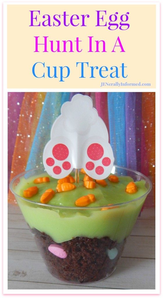 Here's how to make your own delicious Easter egg hunt in a cup treat!