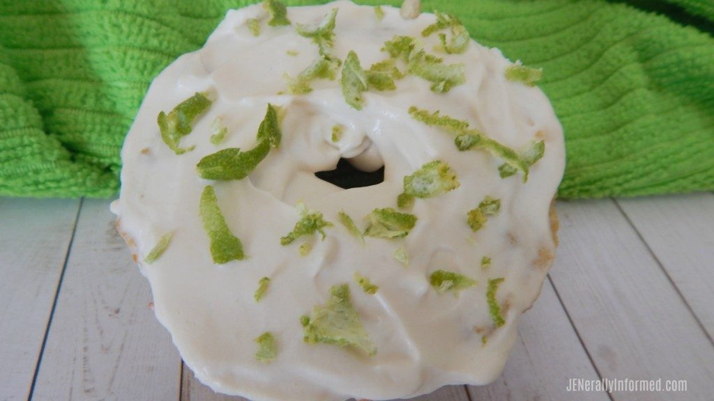 Looking for a sweet treat that works with #keto? Try these key lime donuts! #cooking #food
