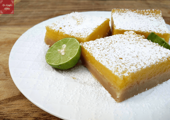 Key Lime Dessert Bars from Mrs. Kringle's Kitchen.