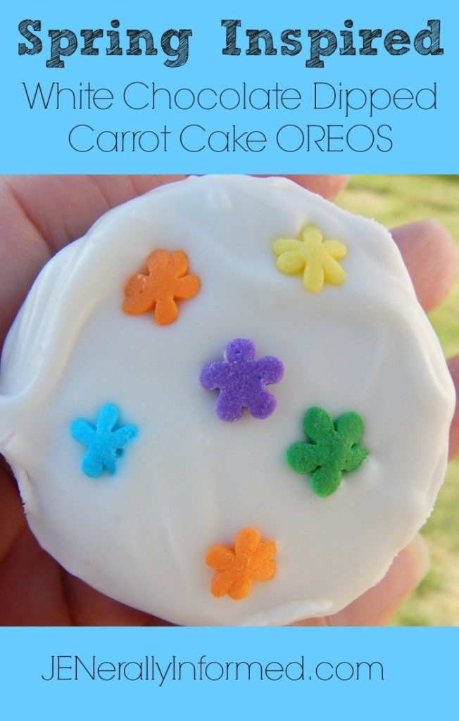 Learn how to make these adorable Spring inspired Chocolate Dipped Carrot Cake flavored OREOS!