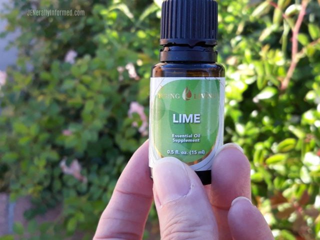 Baking with lime essential oil