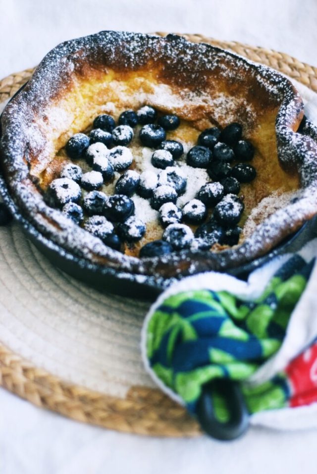 Dutch Baby With Blueberries from Cooking With Ewa.