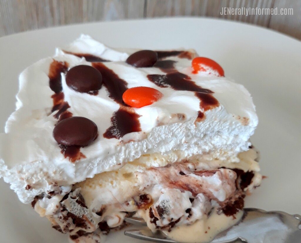 With only a few ingredients and in less than 10 minutes learn how to make the most amazing ice cream sandwich cake EVER!