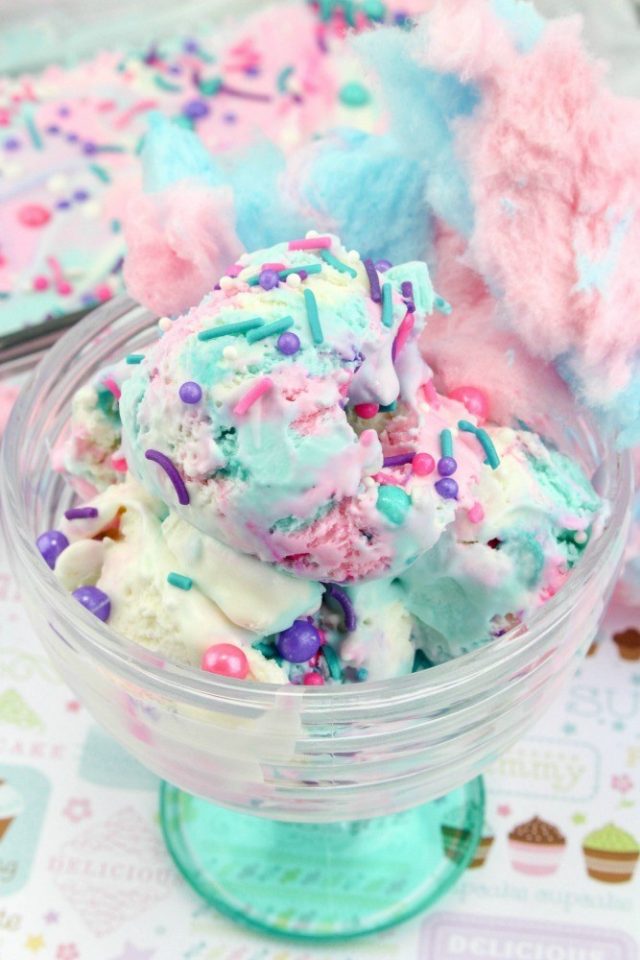 Cotton Candy Ice Cream Recipe Tutorial So Easy to Make from Confessions of a Disneyaholic Mom.